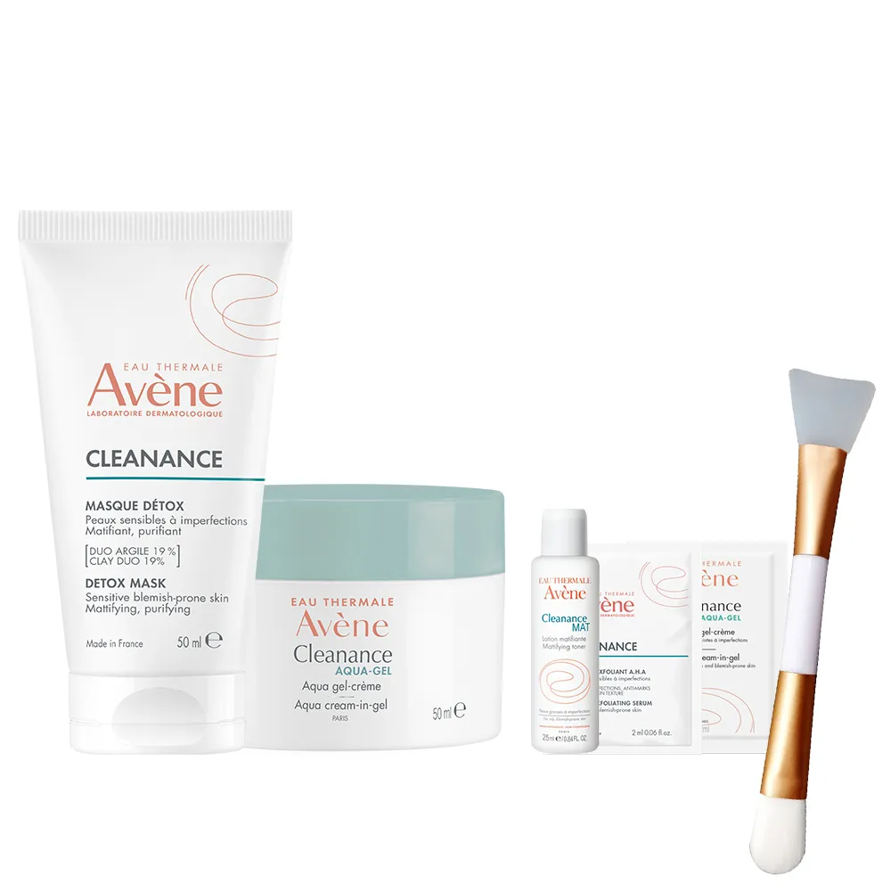 【Avene 雅漾官方直營】新品上市★控油保養雙面膜組(泥膜+凍膜)