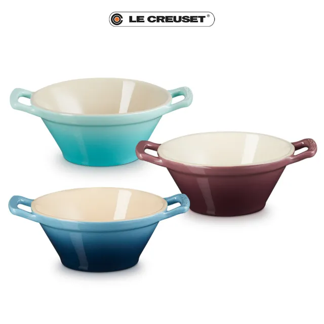 【Le Creuset】瓷器卡蘇雷碗(無花果/薄荷綠/水手藍 3色選1)