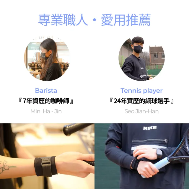 【BodyVine 巴迪蔓】日常防護護腕-1只(韓國時尚護具AIDER聯名 手腕防護 滑鼠手 冰淇淋手 腕關節支撐)