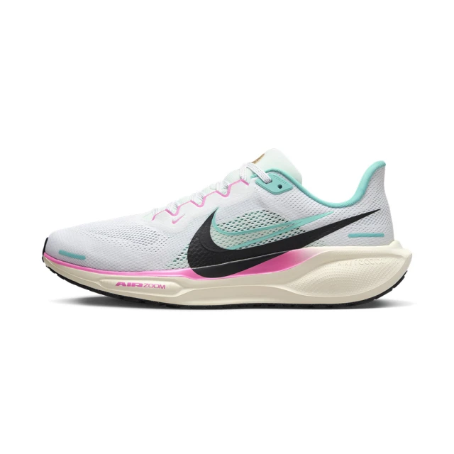 NIKE 耐吉 Air Zoom Pegasus 41 男鞋 白粉綠色 小飛馬 運動 休閒 慢跑鞋 HM3703-161