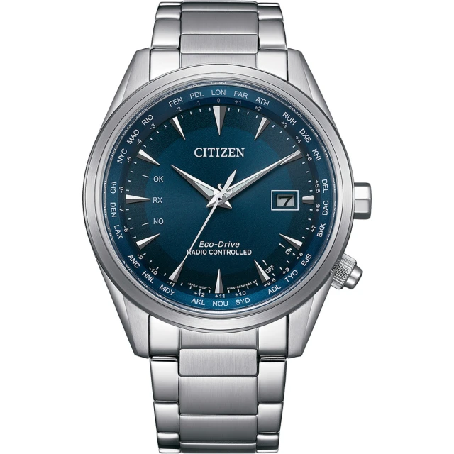 CITIZEN 星辰 星辰錶 萬年曆錶 光動能錶 電波錶 男錶 手錶-43mm(CB0270-87L)