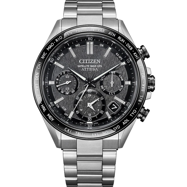 CITIZEN 星辰 限量 鈦 GPS衛星錶 光動計時手錶-44.6mm(CC4058-67X)