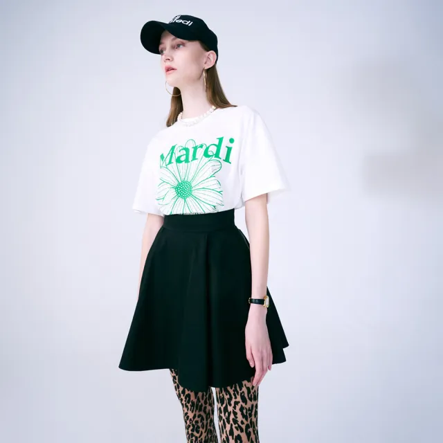 【MARDI MERCREDI】雙11印花短TEE 白 黑 綠 經典小雛菊 CROPPED / TSHIRT FLOWERMARDI