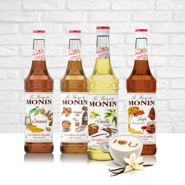 MONIN 系列風味糖漿700ml(焦糖風味/香草風味/楓糖風味/海鹽焦糖風味 任選)