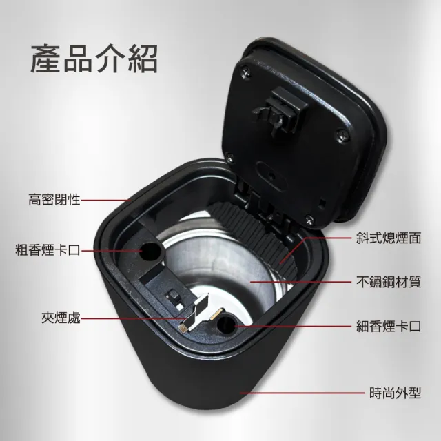 RG 按壓式車用菸灰缸(汽車百貨)