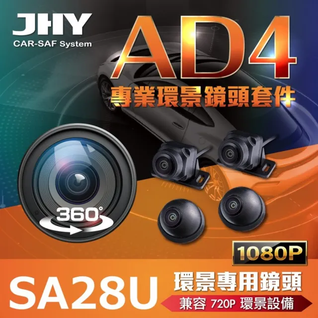 【JHY】2D配件 環景輔助系統 JHY-N、S系列專用 送安裝(車麗屋)