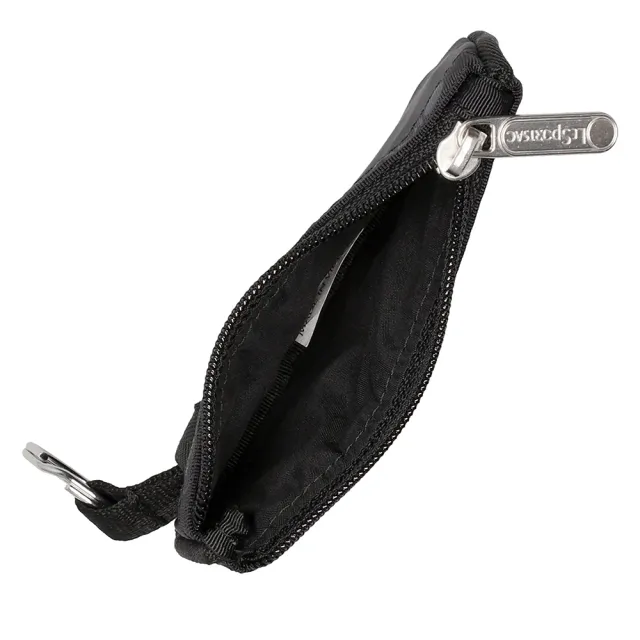 【Lesportsac】Key Card Holder 極簡卡片零錢鑰匙包 聖誕節 交換禮物 女包(酷黑)