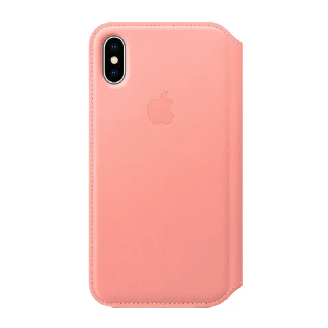 【Apple 蘋果】原廠 iPhone X Leather Folio 皮革雙面夾(台灣公司貨)