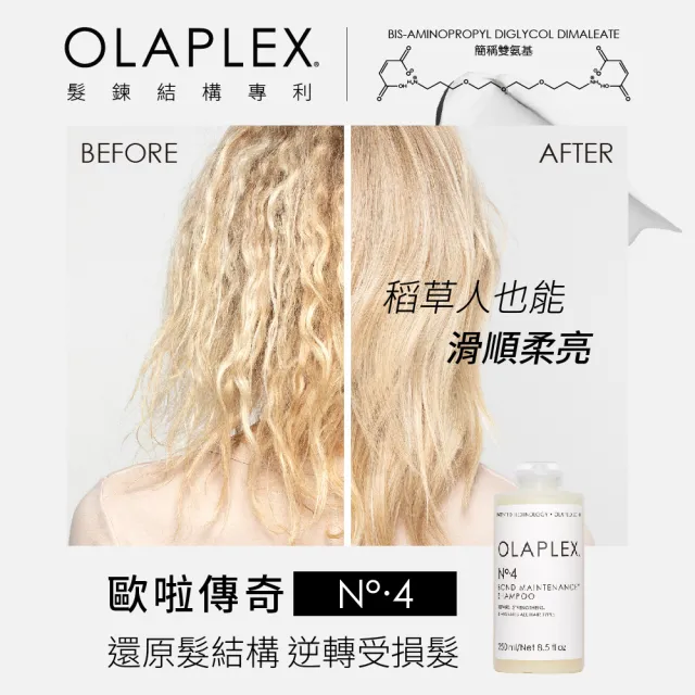 【OLAPLEX 歐啦】4號溫和水潤洗髮乳250ml