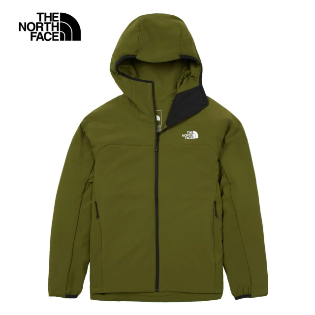 The North FaceThe North Face 北面男款綠色防潑水保暖連帽鋪棉外套｜7UTAPIB