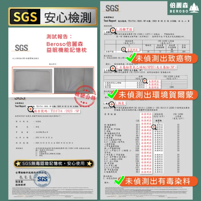 【Beroso 倍麗森】買一送一3D空氣棉防鼾護頸紓壓蝶型記憶枕頭(SGS檢驗合格 12cm 支撐頸部 貼合肩頸)