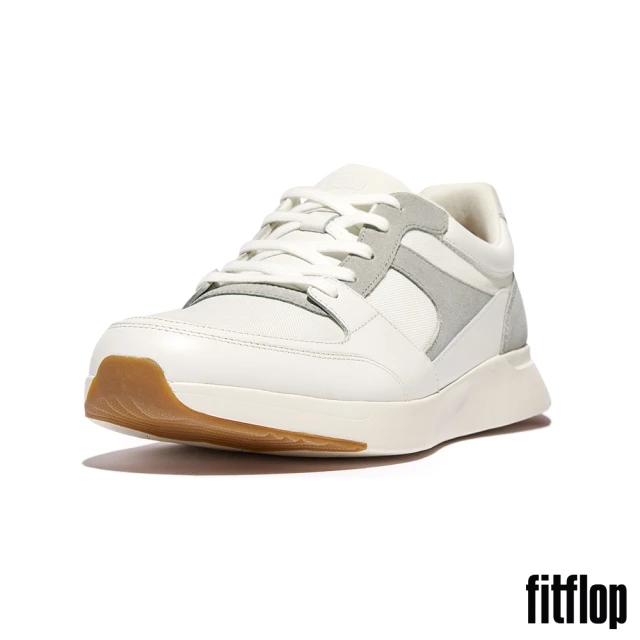 FitFlopFitFlop ANATOMIFLEX MENS 混合材質拼接休閒鞋-男(都會白)