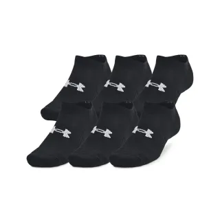 【UNDER ARMOUR】UA 男女同款 Training Cotton 腳踝襪/6入_1386317-001(黑色)