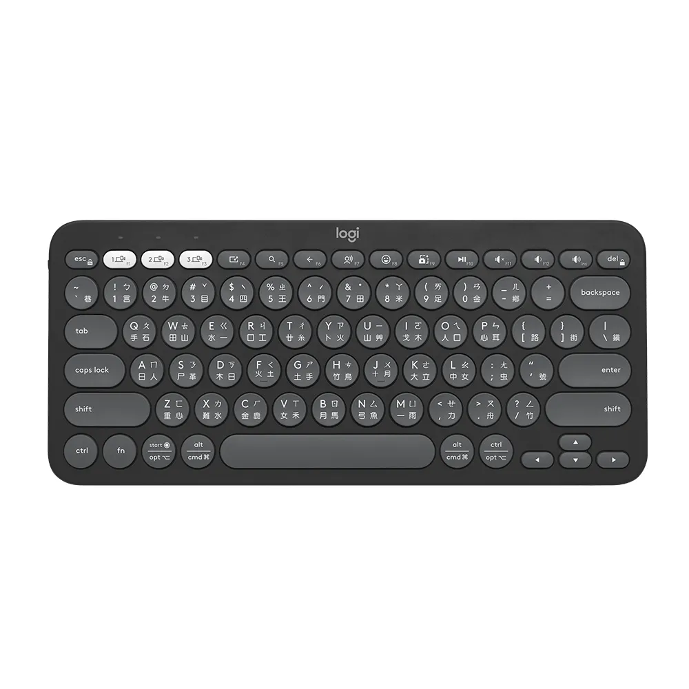 【Logitech 羅技】K380s 跨平台藍牙鍵盤(石墨灰)