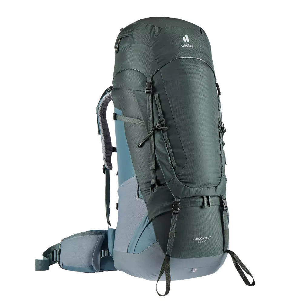 【deuter】AIRCONTACT LITE 65+10SL 拔熱式透氣背包《橄欖綠/湖藍》3320521/登山後背包(悠遊山水+)