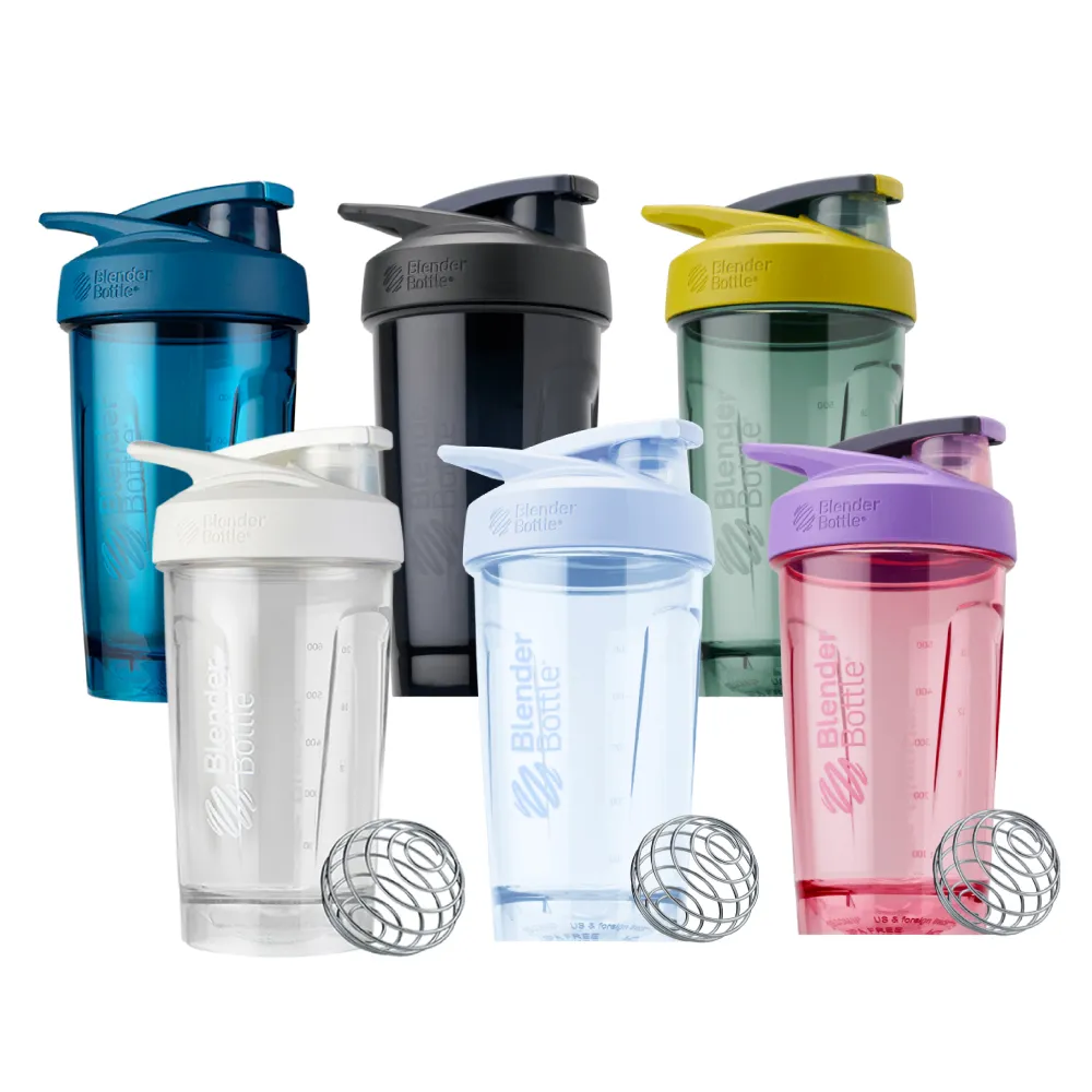 【Blender Bottle】Strada Tritan 按壓式防漏搖搖杯710ml SGS認證(BlenderBottle/運動水壺/搖搖杯)