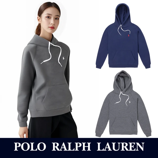 RALPH LAUREN RL POLO 經典刺繡小馬連帽T恤-女-多色組合 上衣(平輸品)