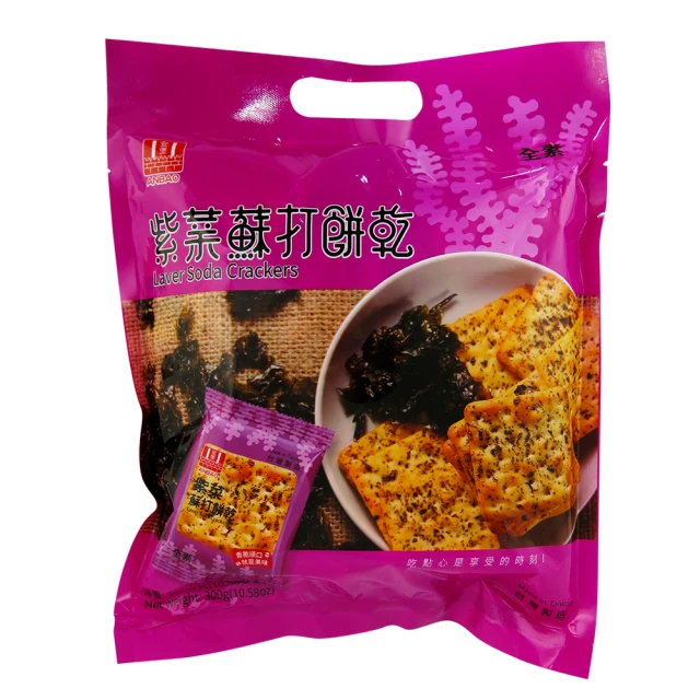 安堡 安堡紫菜蘇打餅乾300g(300g/包)