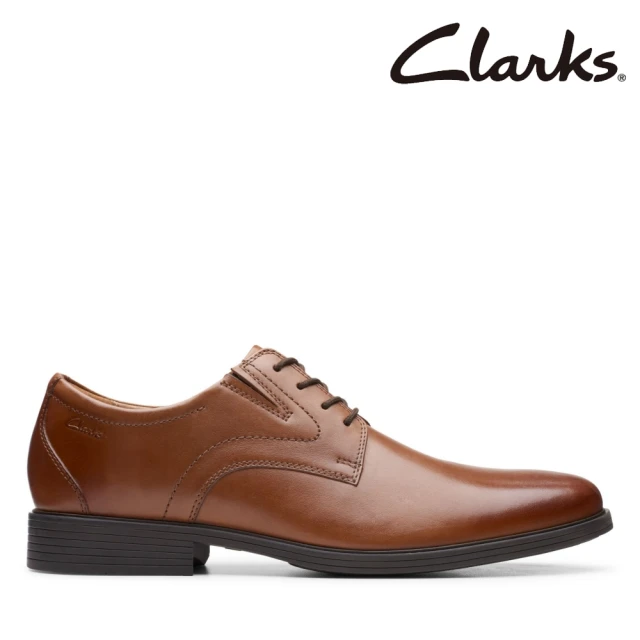 Clarks 男鞋 Whiddon Plain 寬楦設計素面德比鞋 皮鞋(CLM52919D)