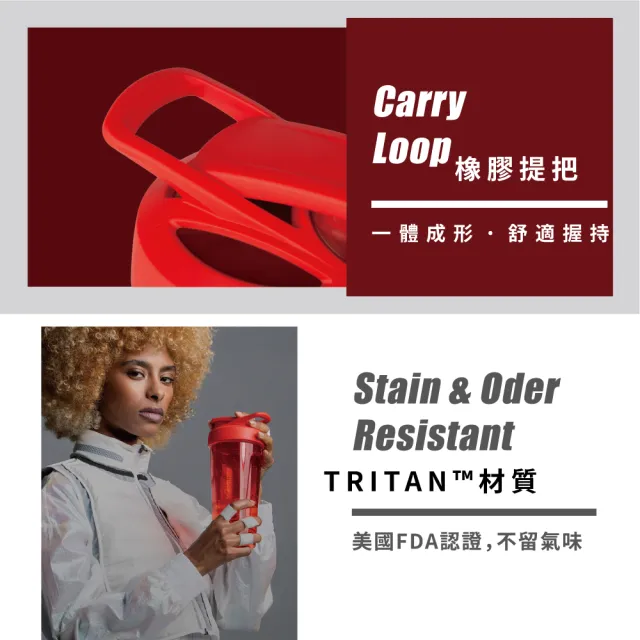 【Blender Bottle】〈Strada Tritan〉按壓式防漏搖搖杯828ml SGS認證(BlenderBottle/運動水壺/搖搖杯)