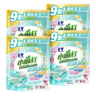 【毛寶】小蘇打植萃香氛洗衣皂晶球-防螨抗菌(25顆X4袋)