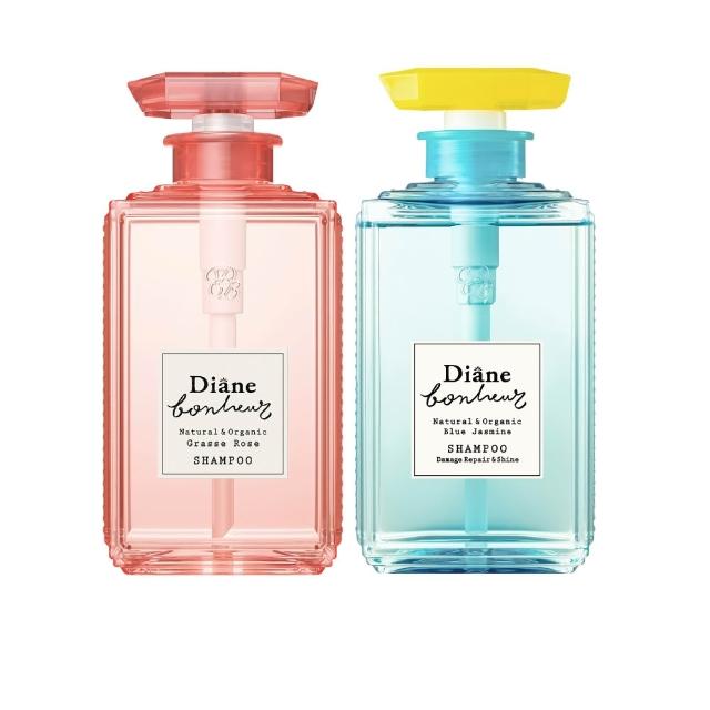 【Moist Diane 黛絲恩】工藝香水 洗髮露500ml 輕感蓬蓬藍茉莉 深層修護玫瑰 