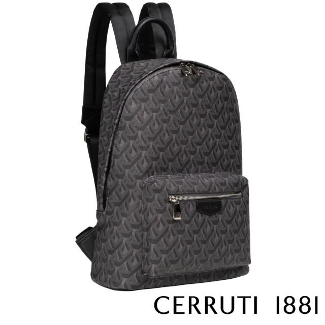 Cerruti 1881 限量2折 義大利頂級後背包 全新專櫃展示品(黑色 CEZA06804P)