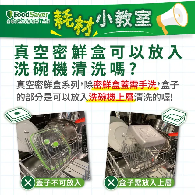 【美國FoodSaver】真空密鮮盒2入組(小-0.7L)