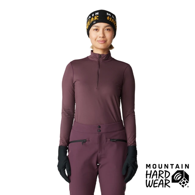 Mountain Hardwear MHW Butter Up™ Half Zip 防曬半拉鍊長袖排汗衣 女款 黑莓紫 #2084621