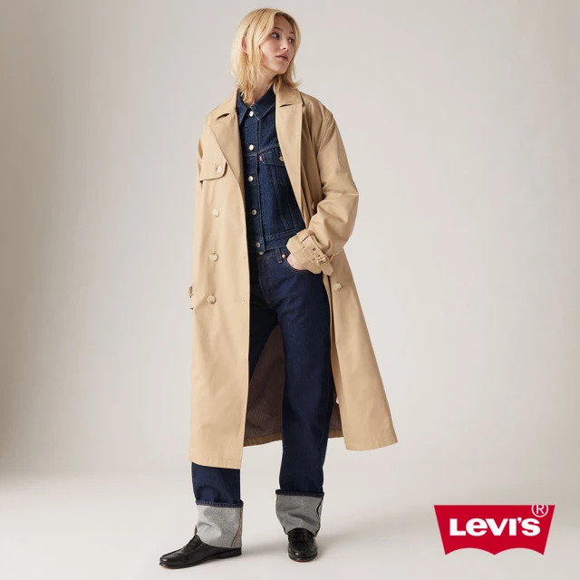 LEVIS 官方旗艦 女款長版風衣外套 人氣新品 A8976-0000