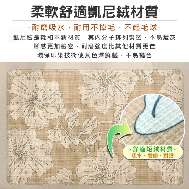 【Osun】60x90cm原色初心簡約入門地毯玄關吸水耐磨耐蹭防滑易打理地墊(特惠價CE443)
