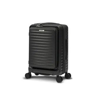 【ELLE 官方直營】Travel 波紋系列 20吋 高質感前開式擴充行李箱 防盜防爆拉鍊旅行登機箱 EL31280(閃耀灰)