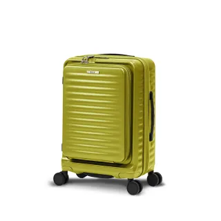 【ELLE 官方直營】Travel 波紋系列 20吋 高質感前開式擴充行李箱 防盜防爆拉鍊旅行登機箱 EL31280(青檸綠)