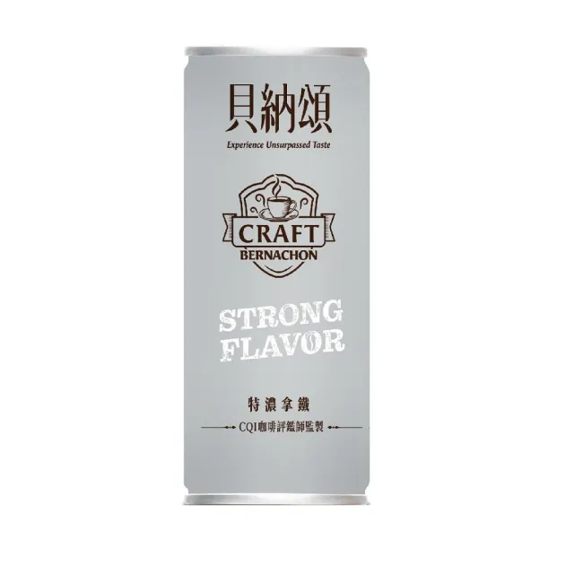 【貝納頌】義式特濃有糖拿鐵210mlx2箱(共48入)