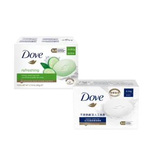 【Dove 多芬】香皂潔膚塊90gx16入(滋養柔嫩/清爽水嫩)