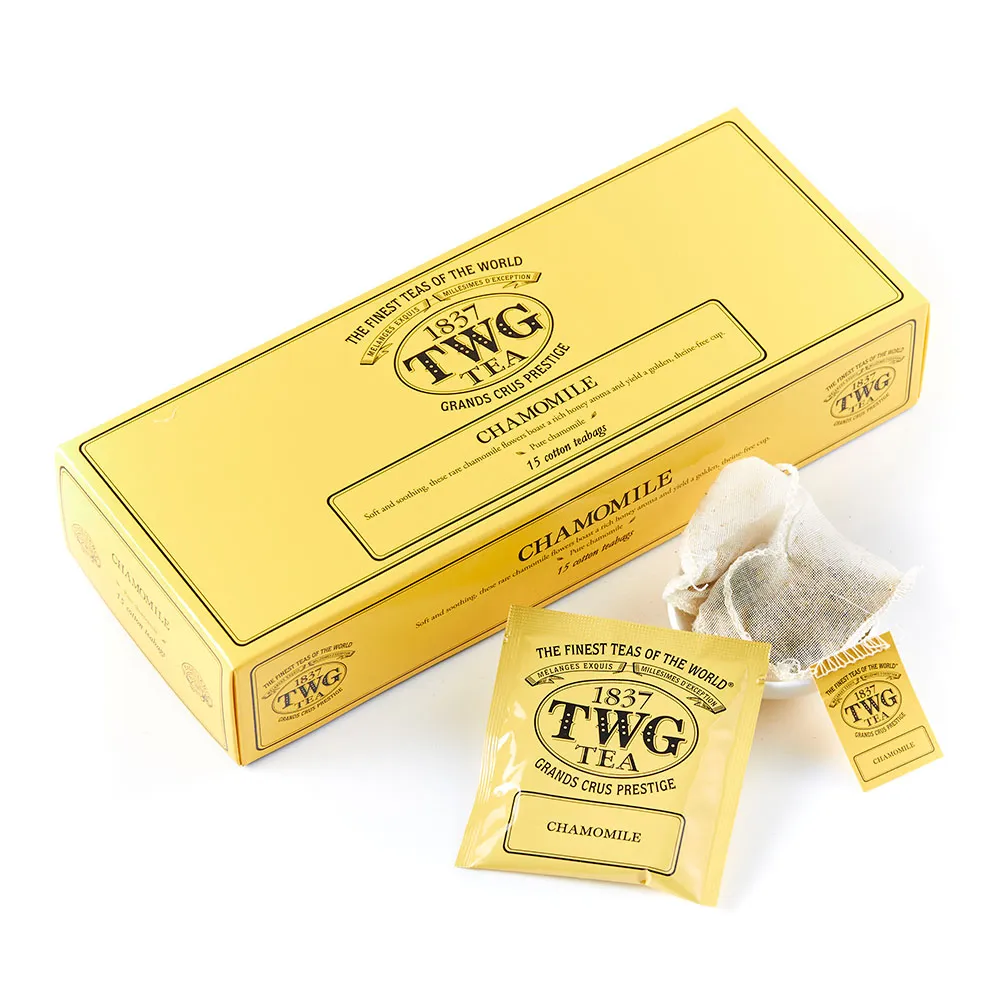 【TWG Tea】手工純棉茶包 洋甘菊茶 15包/盒(Chamomile ;洋甘菊茶)