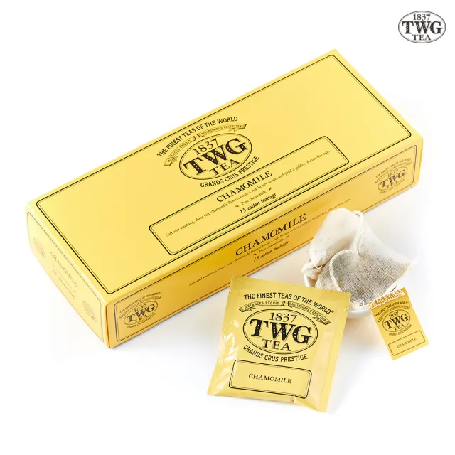 【TWG Tea】手工純棉茶包 洋甘菊茶 15包/盒(Chamomile ;洋甘菊茶)