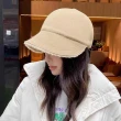 【QIDINA】時尚羊羔絨保暖雙面可戴鴨舌帽-U(保暖帽 冬天帽子女 遮陽帽 防曬帽 棒球帽)