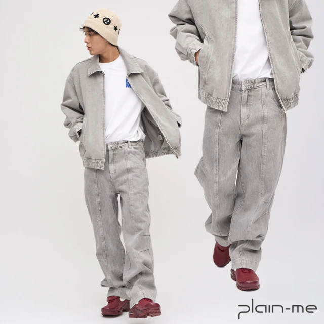 plain-me 小P社長logo素面修身襯衫 PLN335