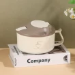 【Klova】304不鏽鋼帶蓋泡面碗 雙層隔熱防燙 外帶飯盒 便當盒 學生宿舍餐碗 湯杯(帶餐具 1100ml)