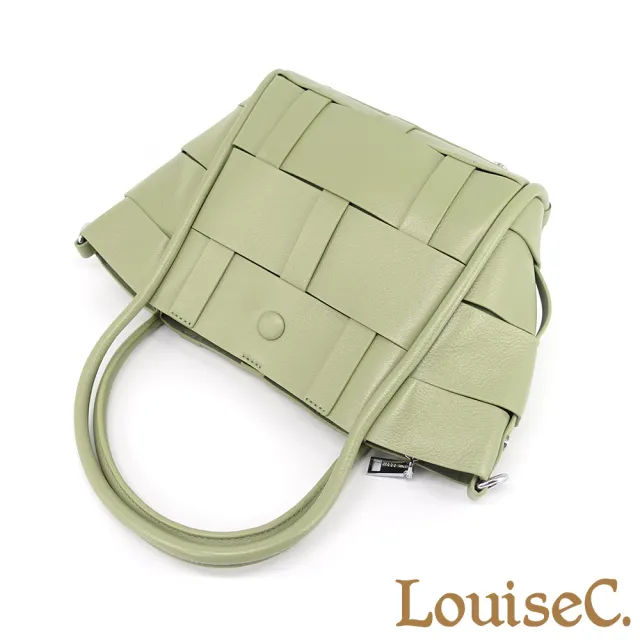 【LouiseC.】雙11 Tree House 高級自然甩紋牛皮 寬版編織托特TOTE 手提斜背真皮包 3色 真皮包包 GC-GR2336