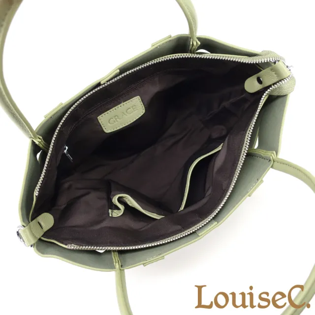 【LouiseC.】雙11 Tree House 高級自然甩紋牛皮 寬版編織托特TOTE 手提斜背真皮包 3色 真皮包包 GC-GR2336