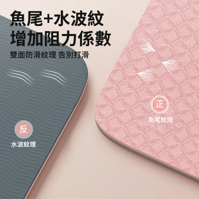 【Cube】6MM折疊瑜珈墊 親膚環保TPE跳繩墊 防滑健身墊 瑜珈平衡墊 加厚瑜珈墊 瑜珈軟墊 午睡墊  禮物