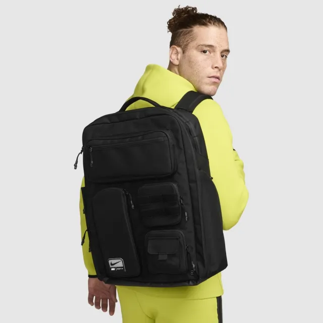 【NIKE 耐吉】後背包 雙肩包 書包 筆電包 Hyrox後背包 男 女 NK UTILITY ELITE BKPK - 2.0 黑色(FN4173010)