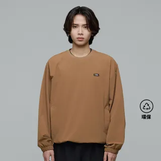 【國家地理服飾官方旗艦】男女同款 ARCHELON 平織長袖衛衣 - 土橘色(半寬鬆版型)