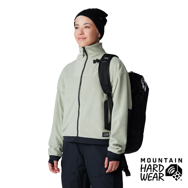 Mountain Hardwear Powder Maven Fleece Full Zip Jacket 高領保暖刷毛短版外套 女 鼠尾草白#2077661