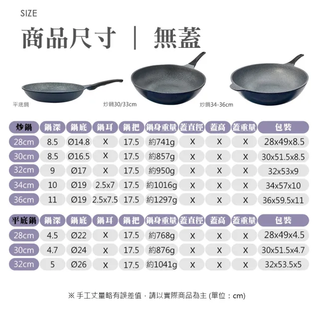 【PERFECT 理想】韓國晶鑽2代IH不沾炒鍋36cm無蓋深藍 韓國製造(可用於IH爐及各式爐具)