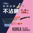 【PERFECT 理想】韓國晶鑽2代IH不沾平底鍋32cm無蓋粉紅 韓國製造(可用於IH爐及各式爐具)
