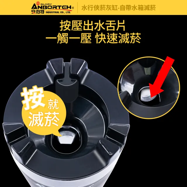 【ANBORTEH 安伯特】水行俠菸灰缸-自帶水箱滅菸-快(汽車煙灰缸 車用菸灰缸 車用家用)