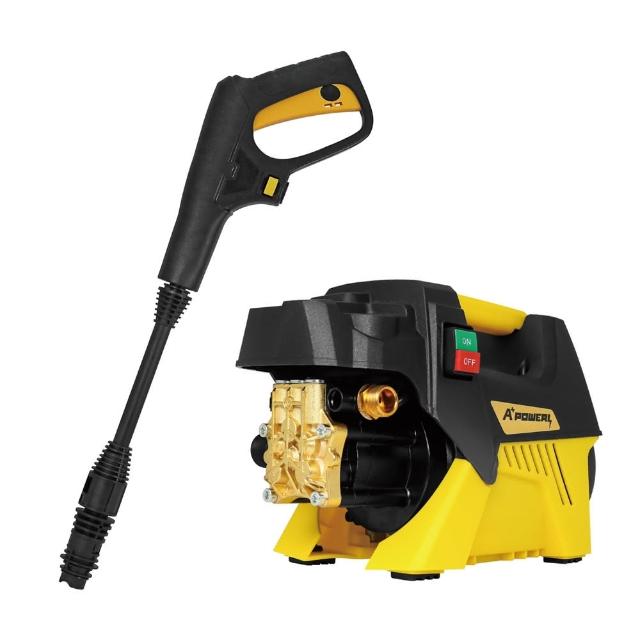 A+POWER AP-1500 手持式有線吸塵器，黃色系設計，來自中國製造，尺寸31.5x23x15.5cm，重量僅7.5kg，適閤家用清潔。採用集塵筒方式，110V電壓，1年保固，並透過BSMI認證R51430，強力吸塵效能，讓家居清潔更輕鬆高效。